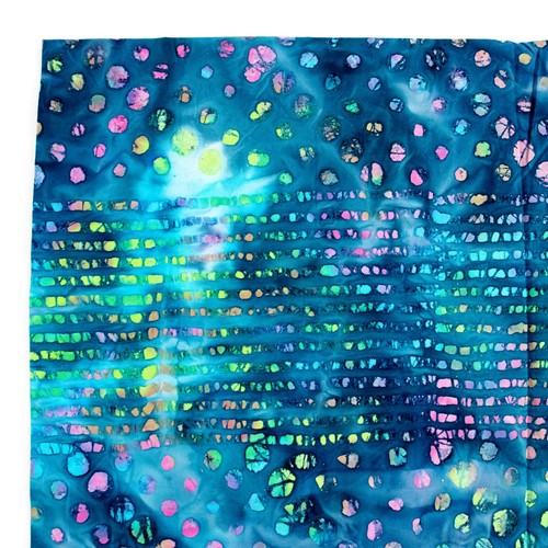 Batik fabric round dots - fabric,