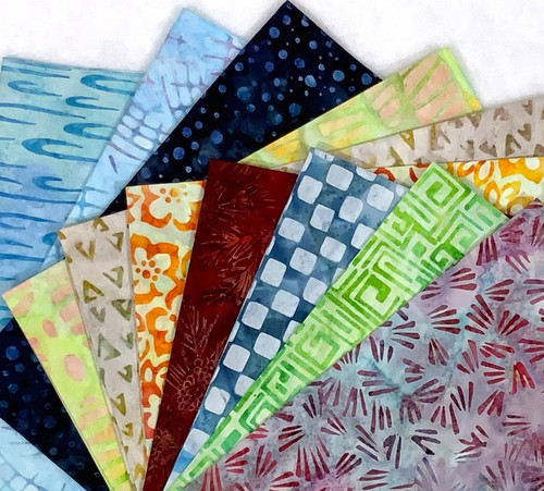 Random hand dyed - random, batik